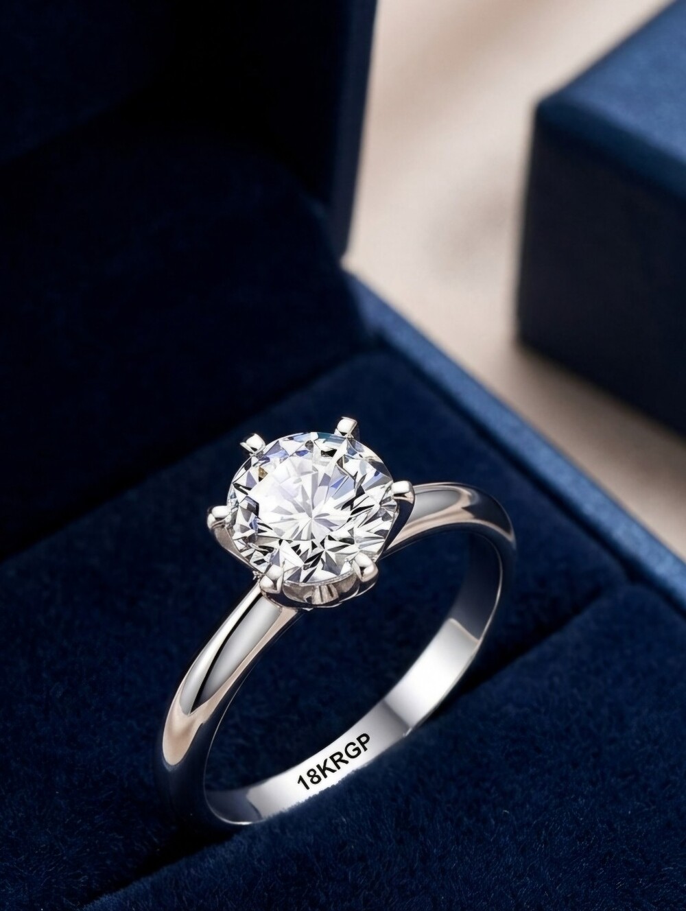 2 CT Classic Solitaire Engagement Ring